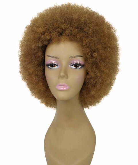 Audre Honey Alburn Afro Half Wig