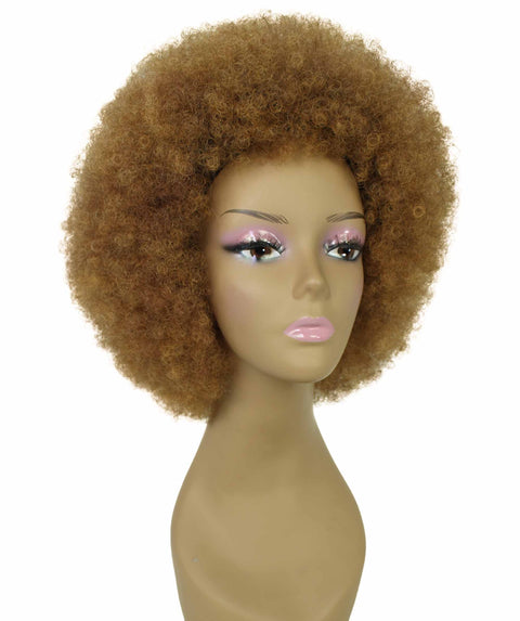 Audre Honey Alburn Afro Half Wig