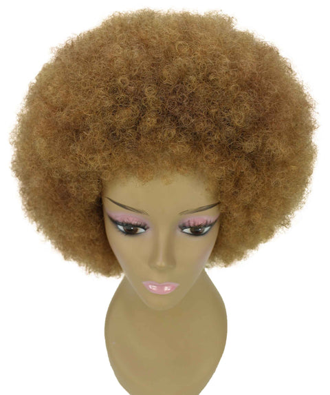 Audre Honey Alburn Afro Half Wig