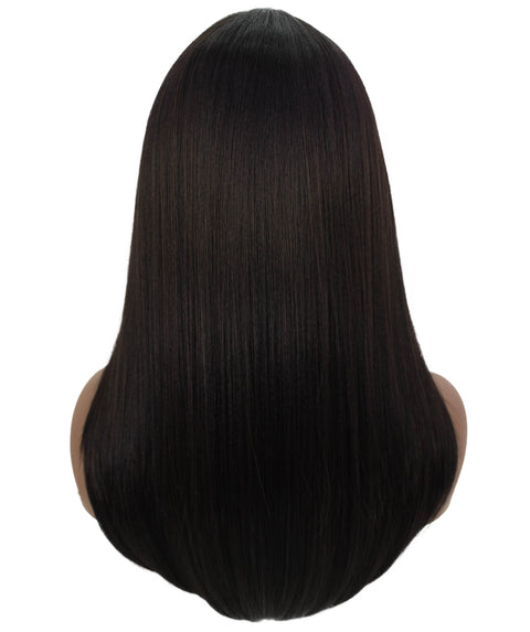 Ebony  Dark Brown Straight Lace Wig